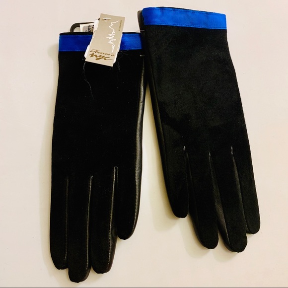 Suede and Leather Gloves - Picture 1 of 3